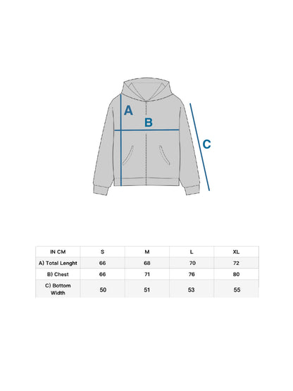 Grey Sun Reversible Zipper.