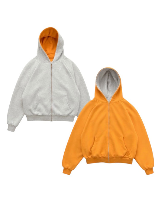 Grey Sun Reversible Zipper.
